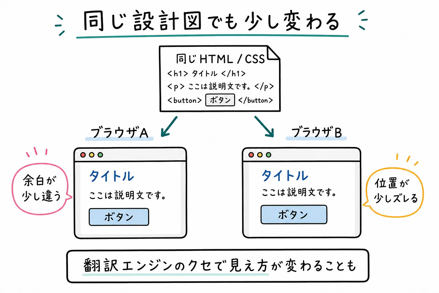 同じサイト・違う見え方