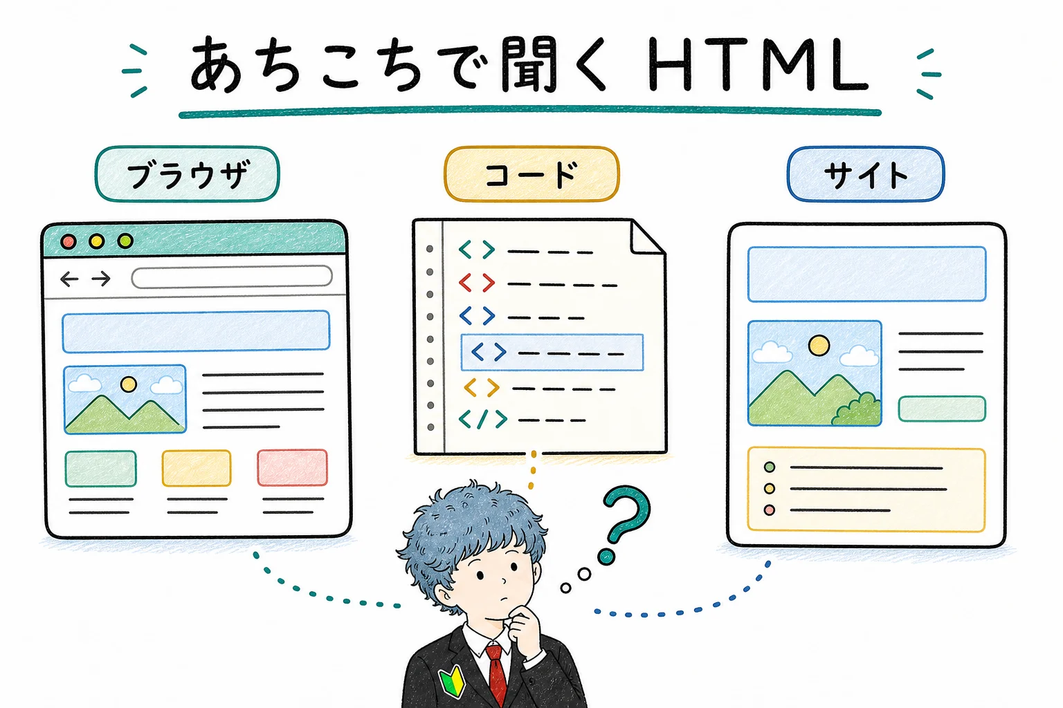 あちこちで聞く HTML