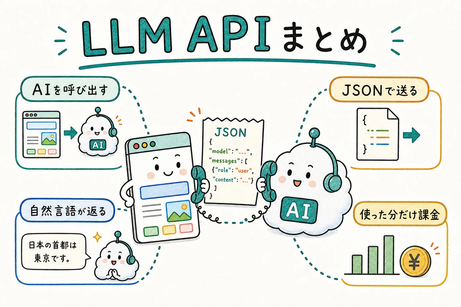 LLM APIのすべて、これ1枚で