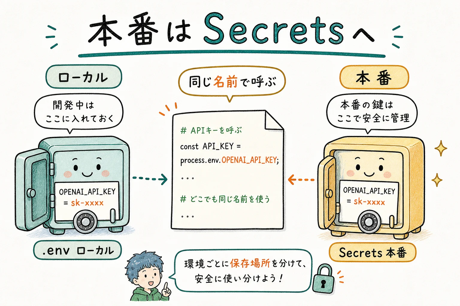 本番環境の環境変数