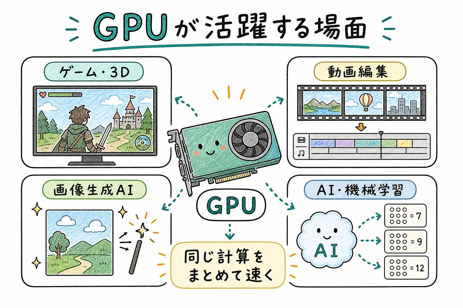 GPUが活躍する場面