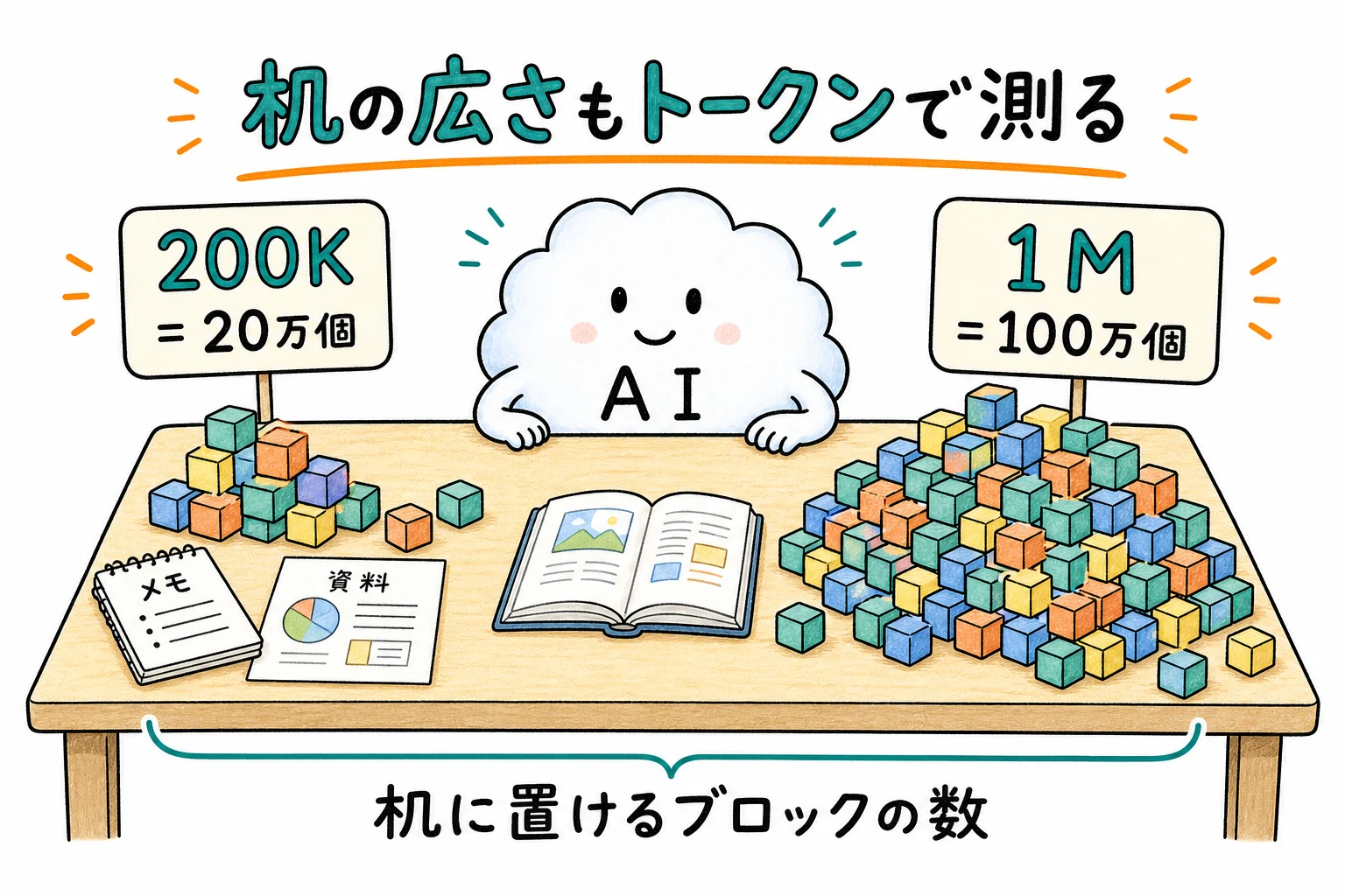 コンテキストウィンドウの広さもトークンで測る