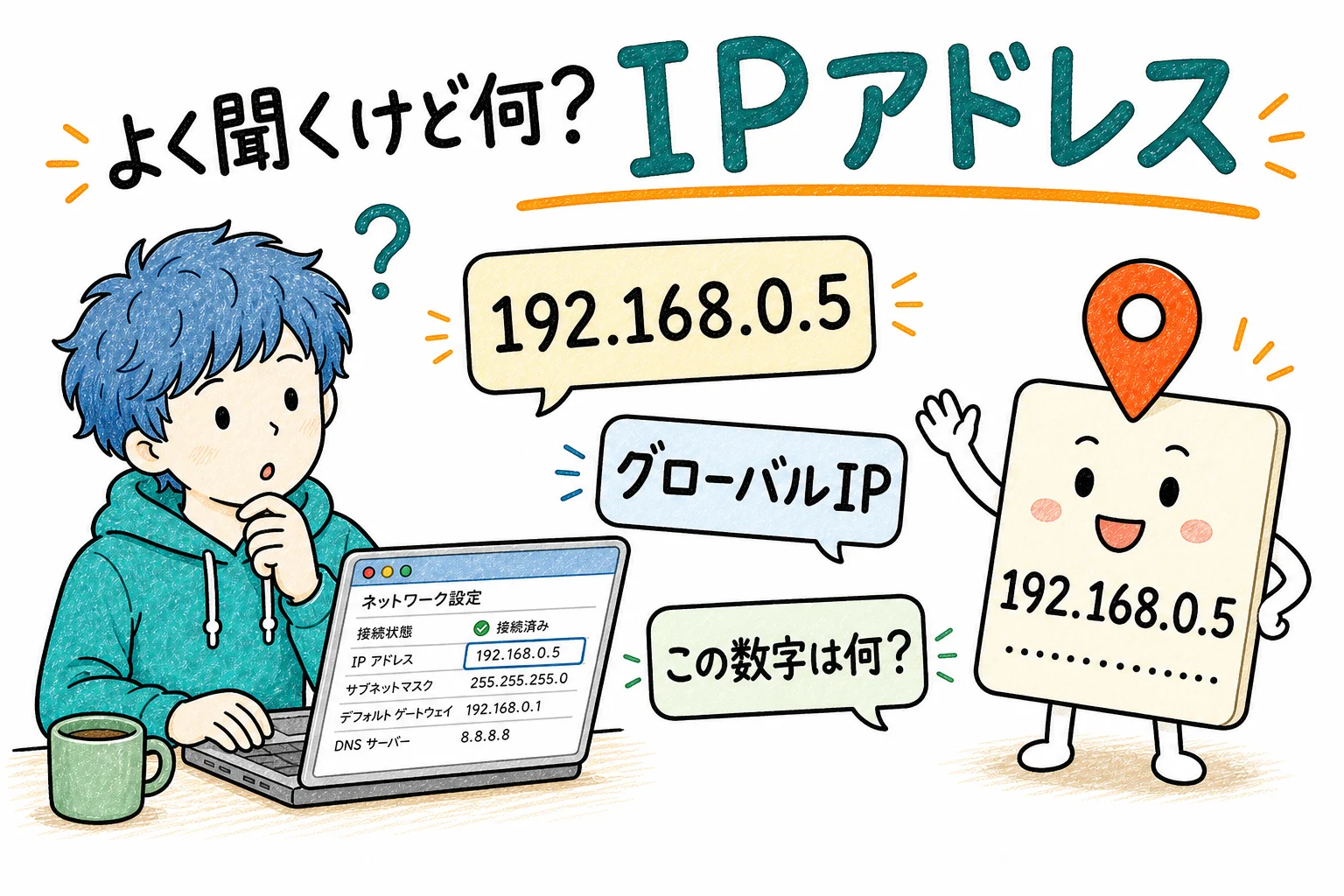 よく聞くけど何? IPアドレス
