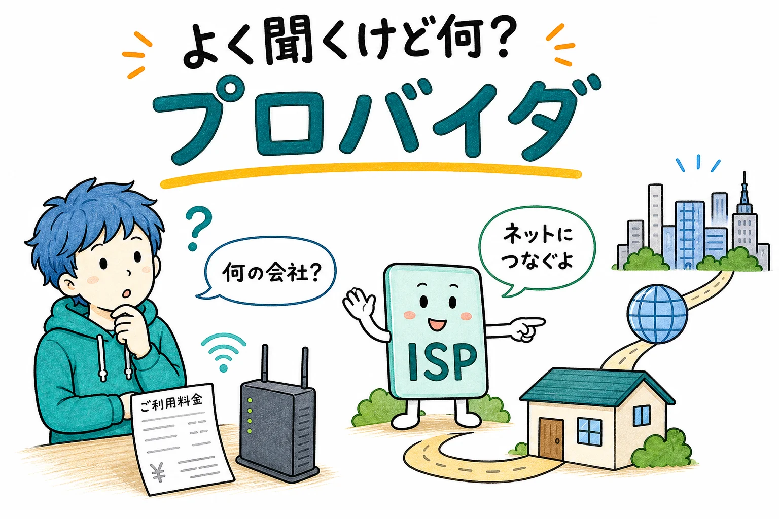 よく聞くけど何? プロバイダ