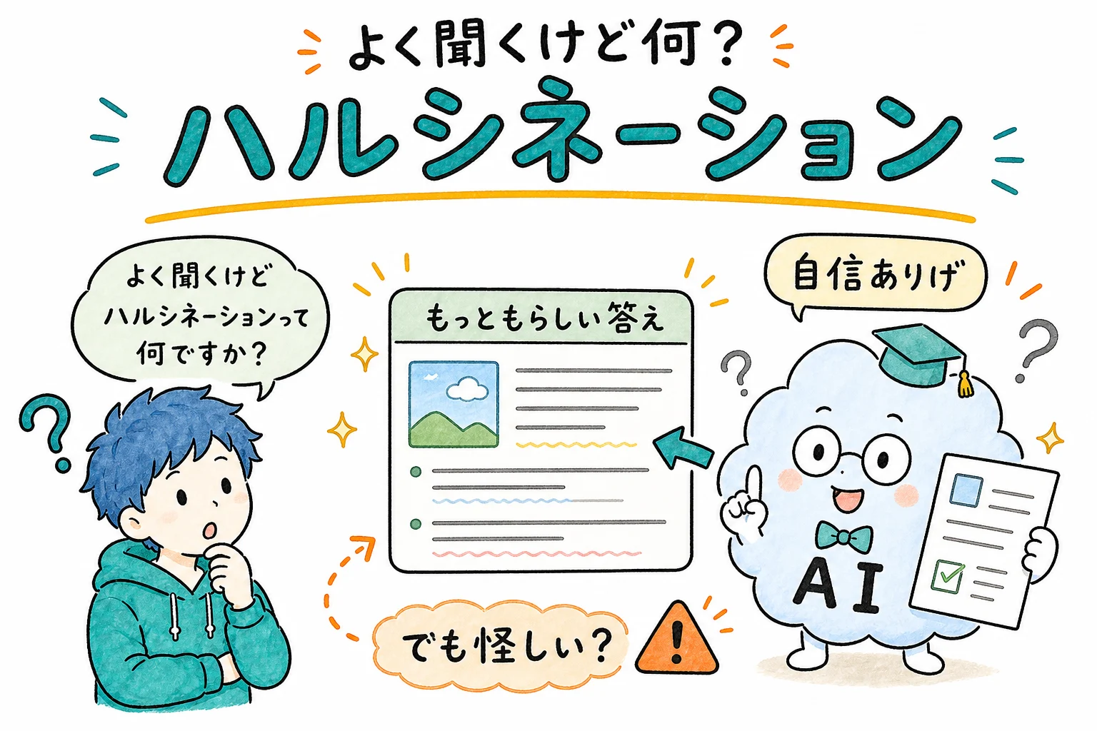 よく聞くけど何? ハルシネーション