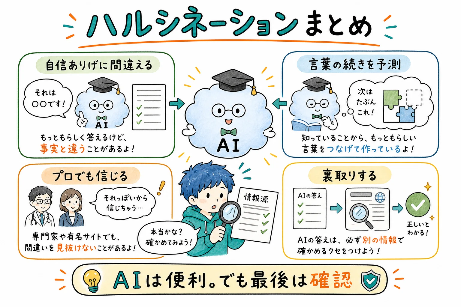 ハルシネーションのすべて、これ1枚で