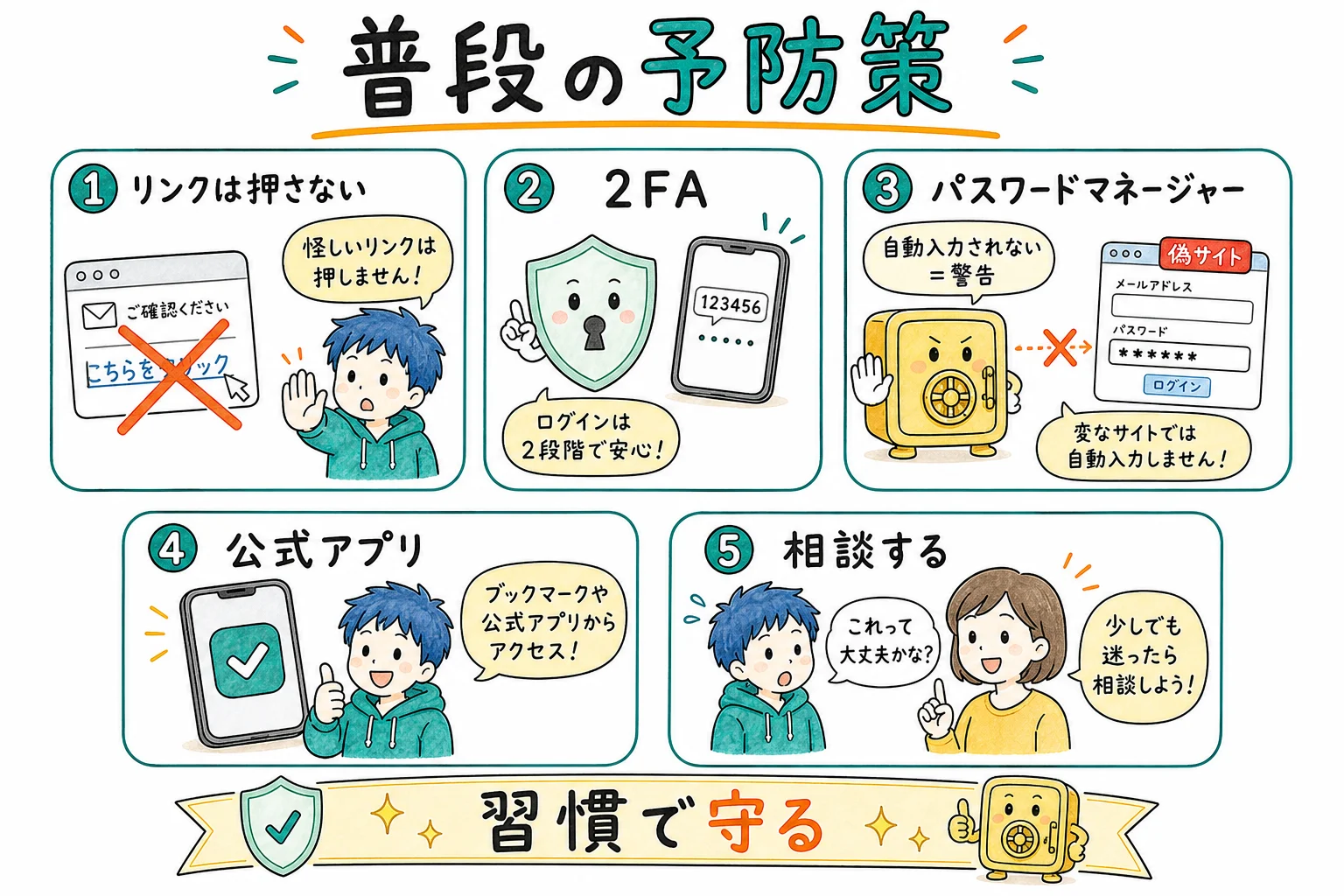 普段の予防策5つ
