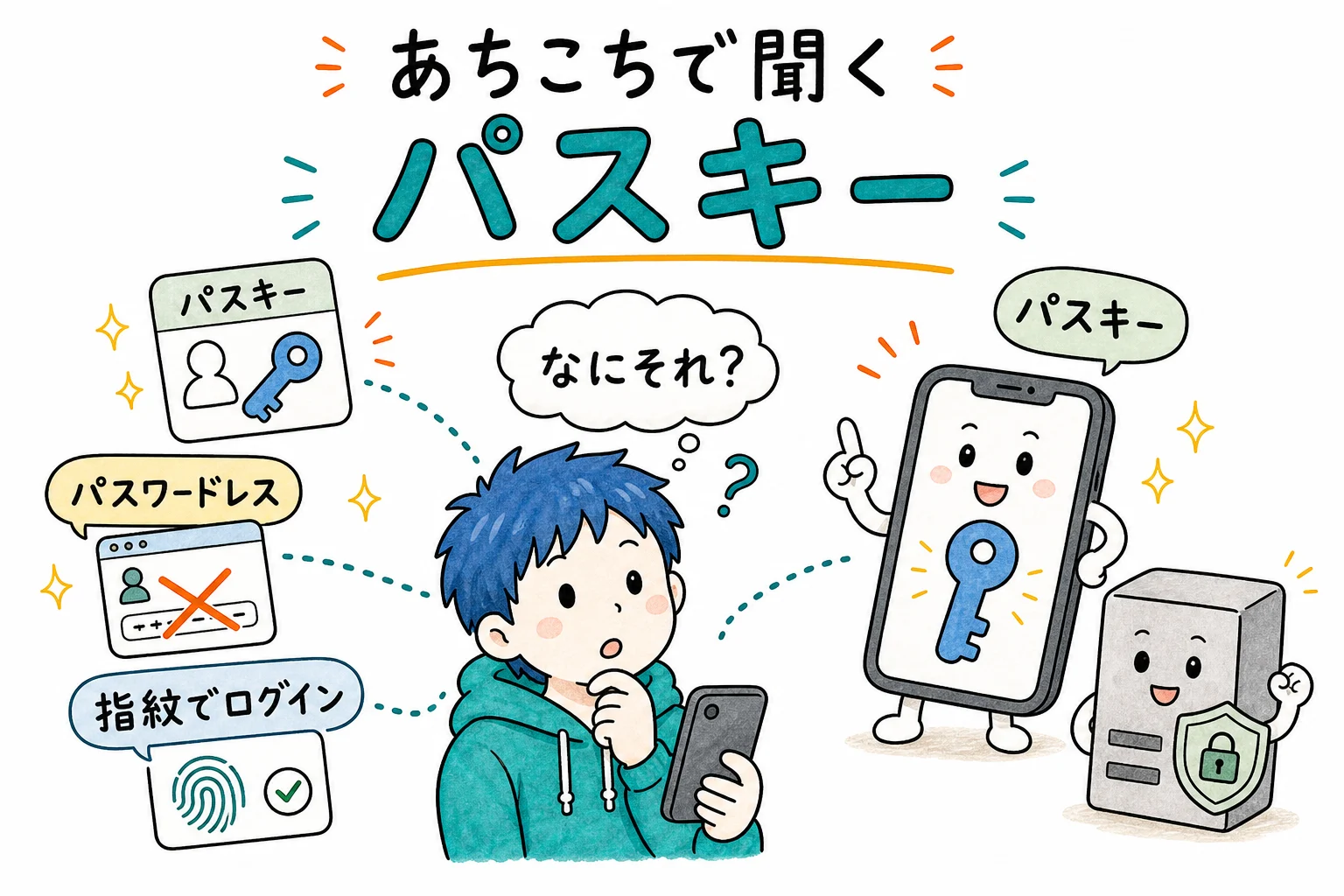 あちこちで聞く パスキー