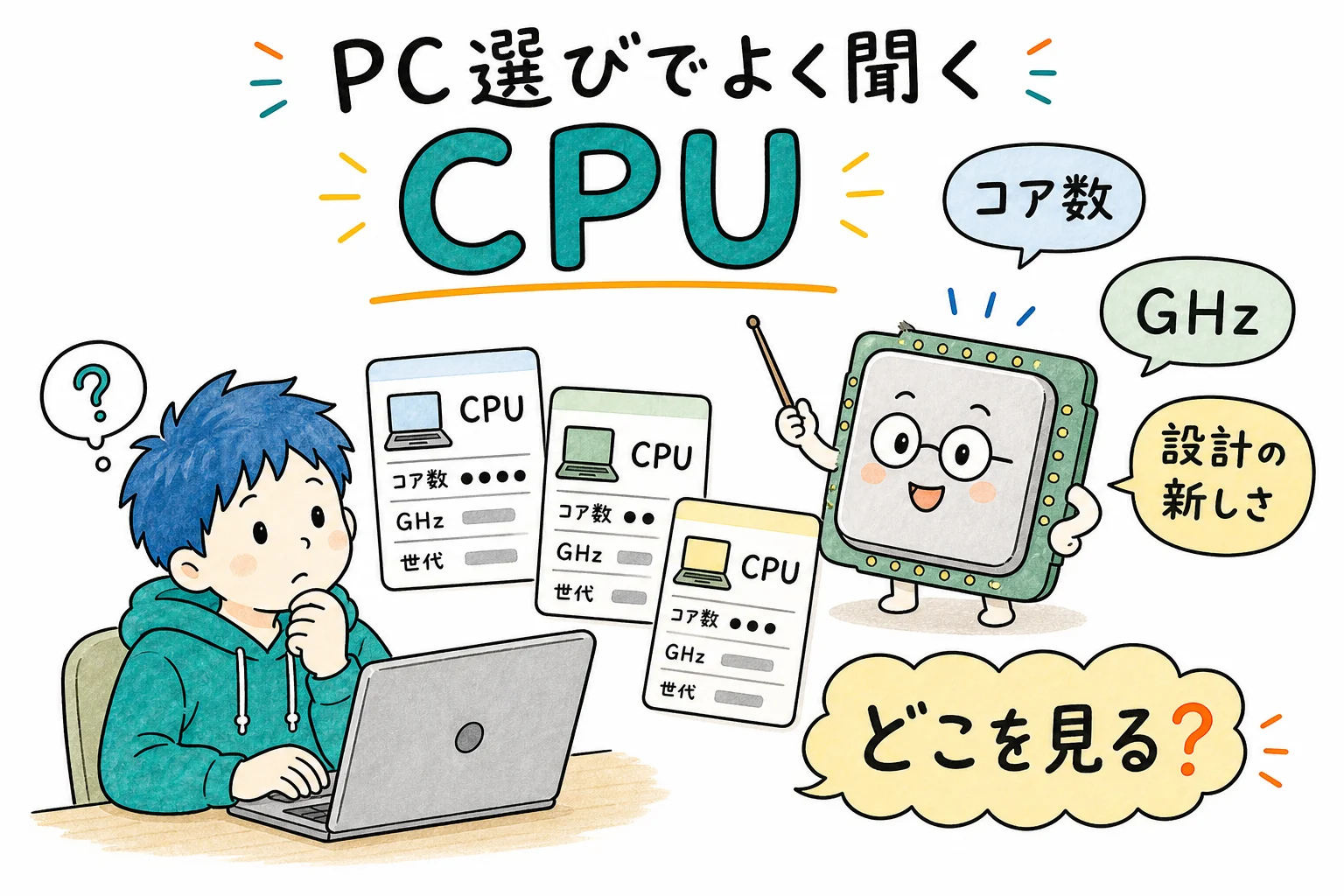 PC選びでよく聞く CPU