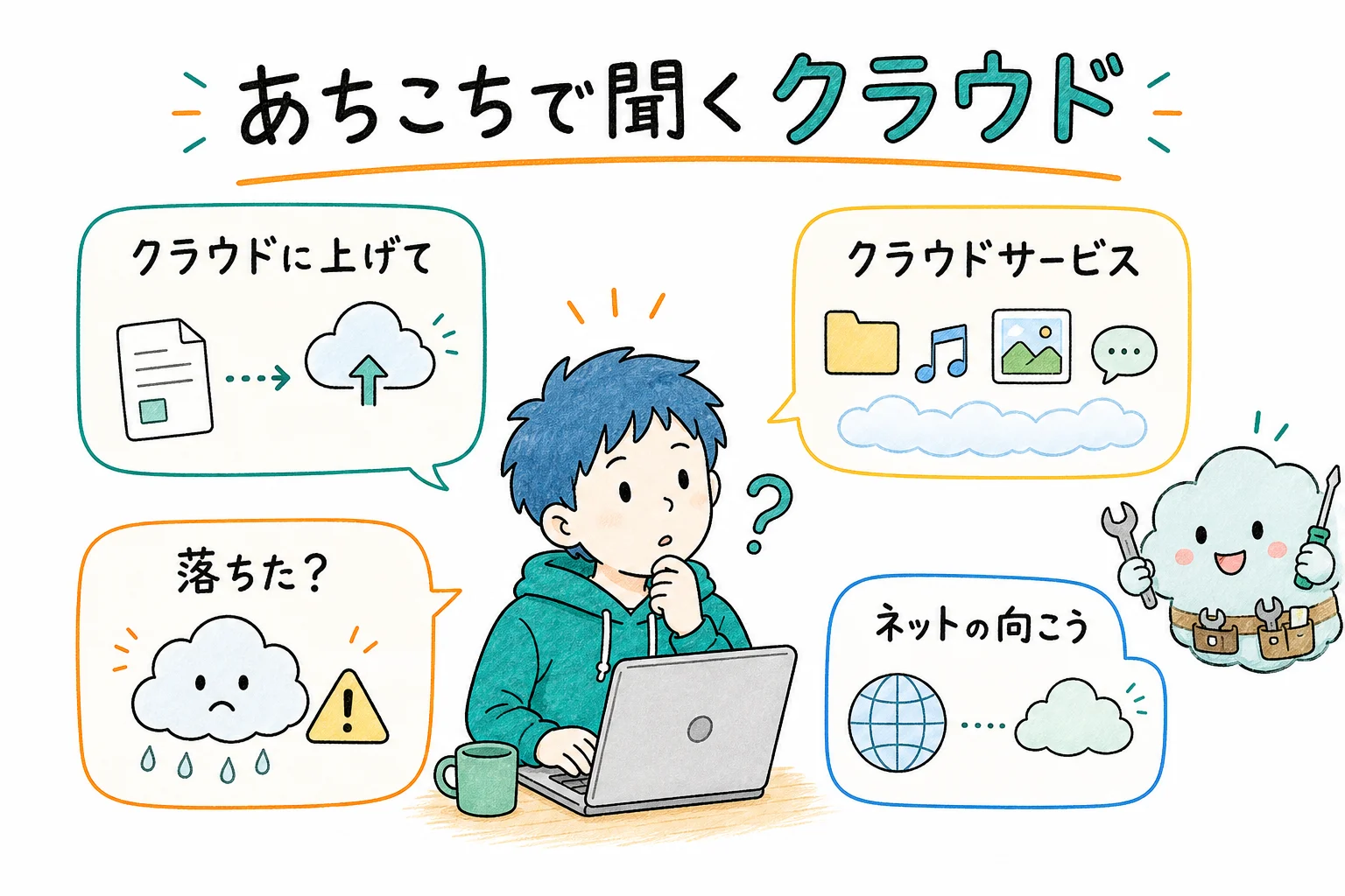 あちこちで聞く クラウド