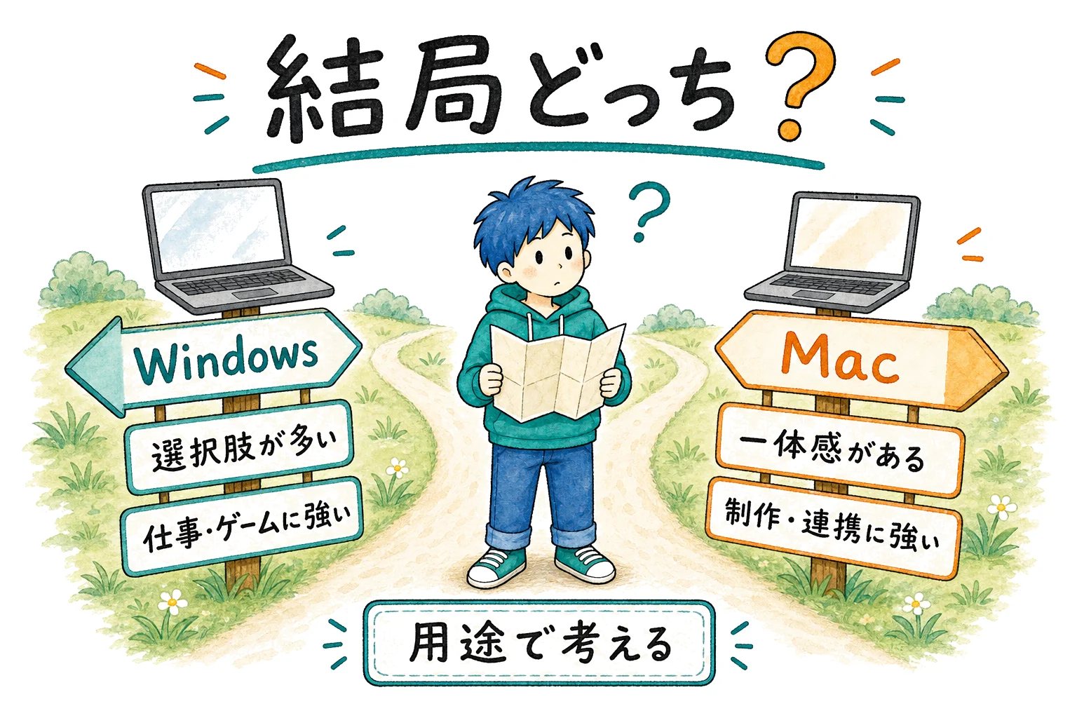 Windows と Mac、結局どっち?