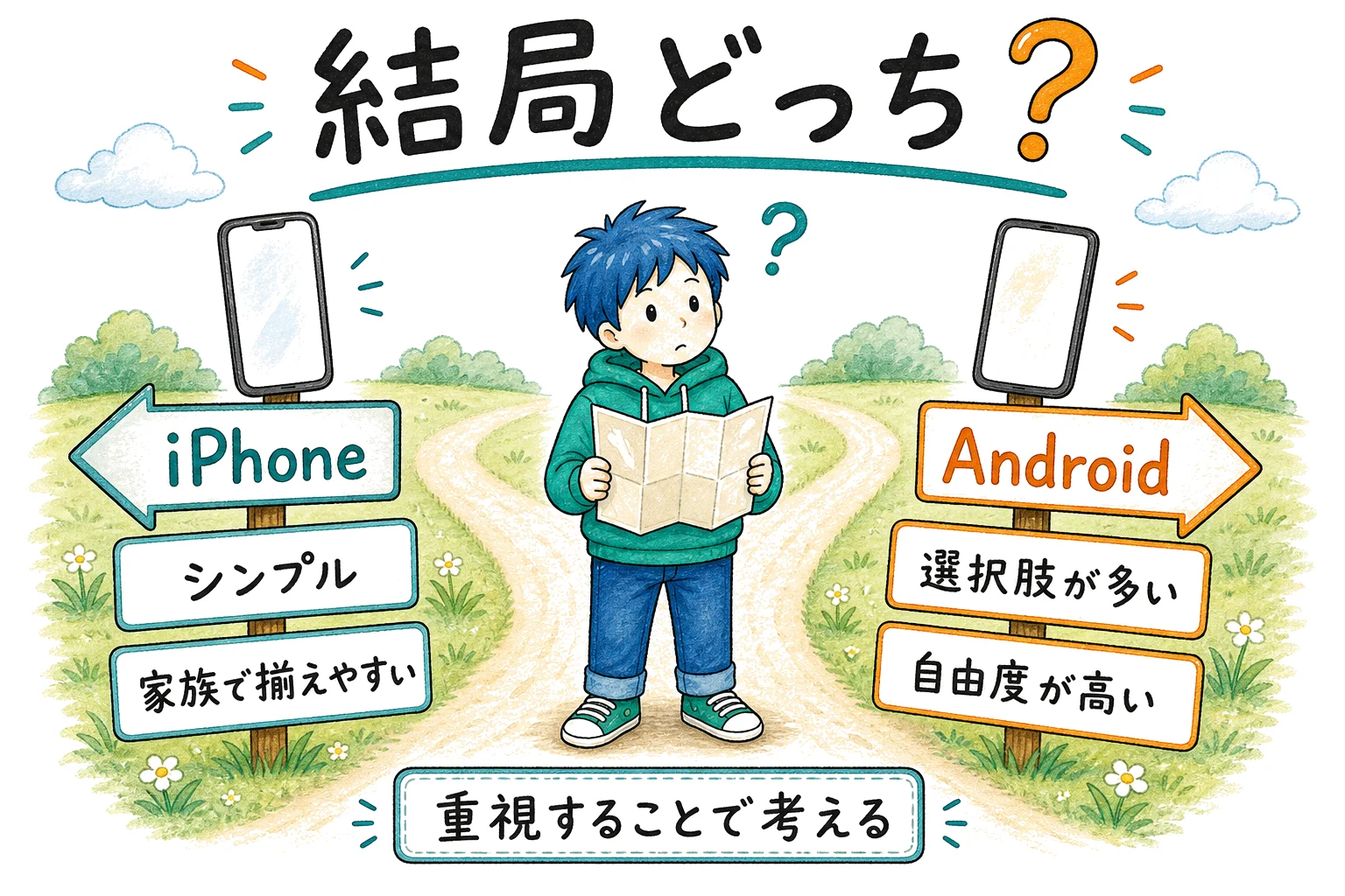 iPhone と Android、結局どっち?