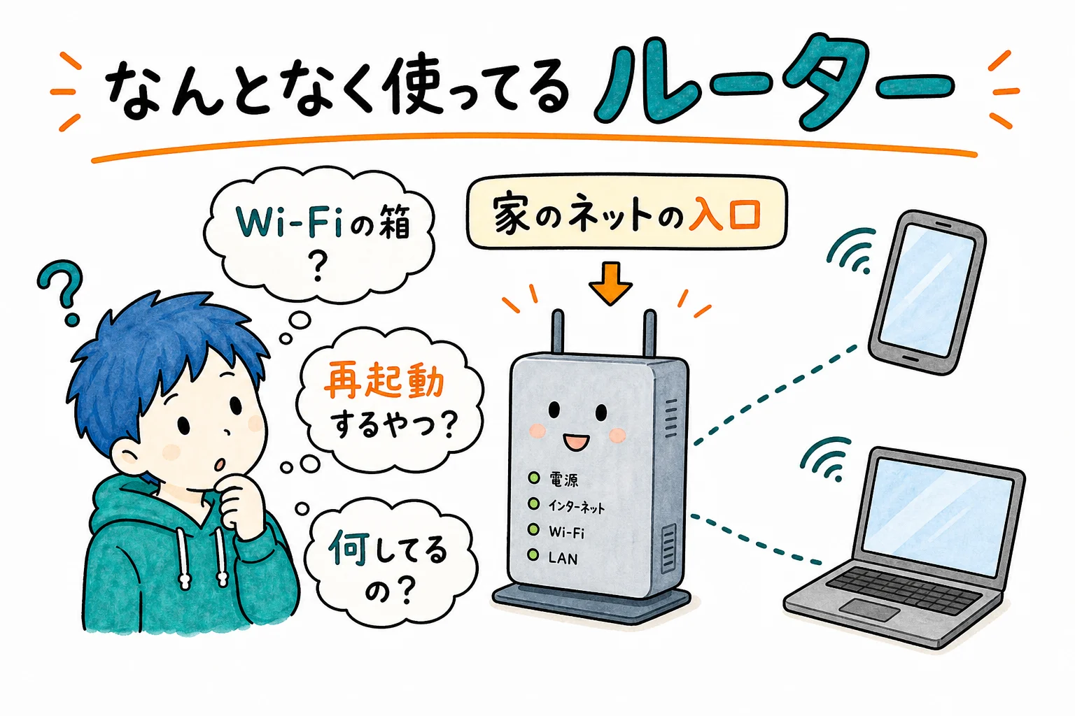 なんとなく使ってる ルーター