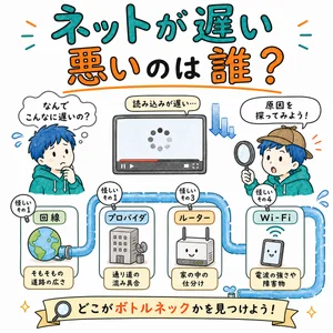 ネットが遅い、悪いのは誰？