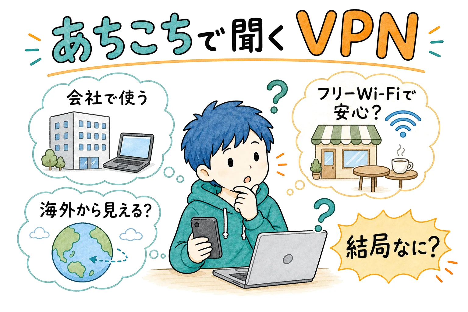 あちこちで聞く VPN