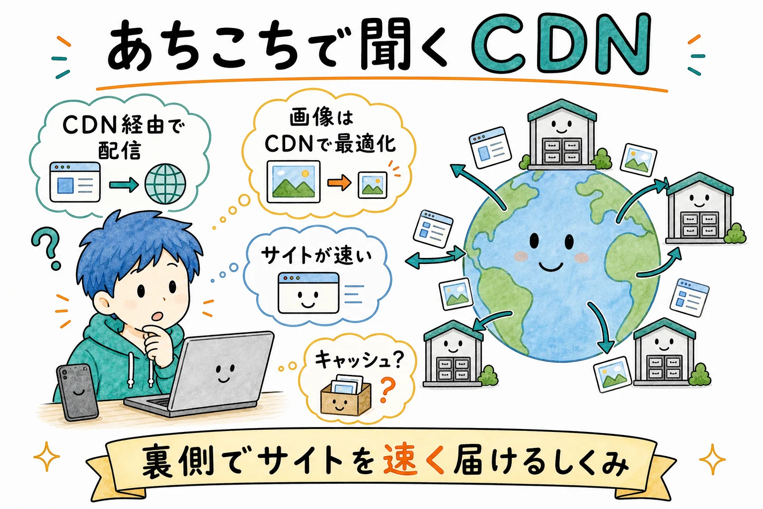 あちこちで聞く CDN