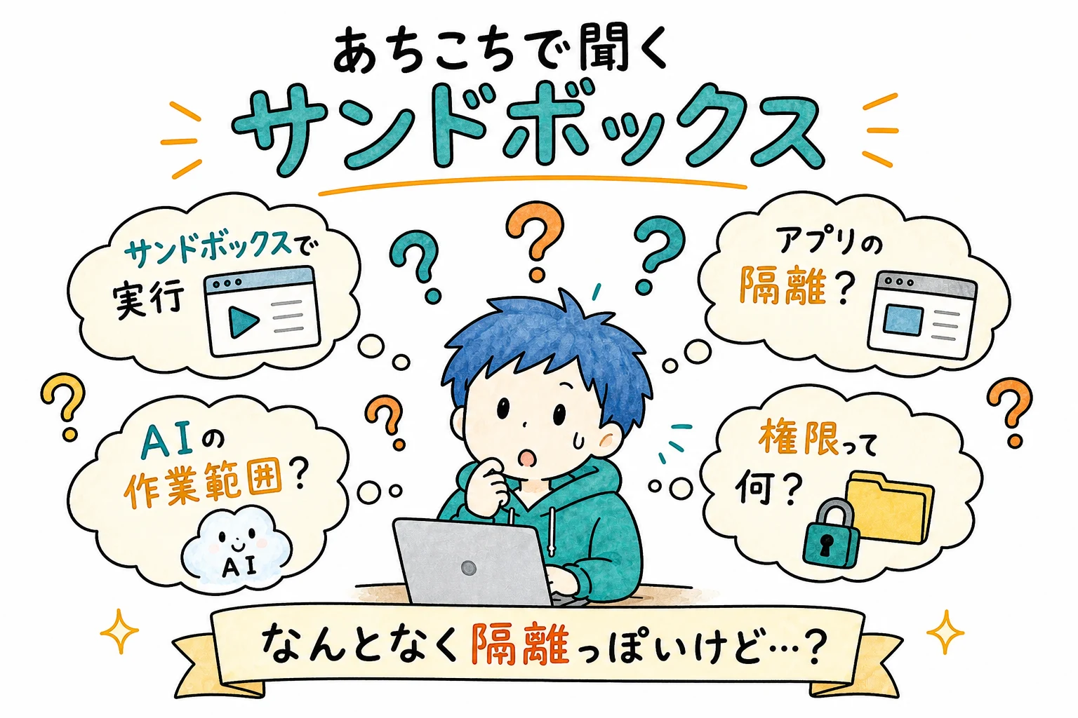 あちこちで聞く サンドボックス