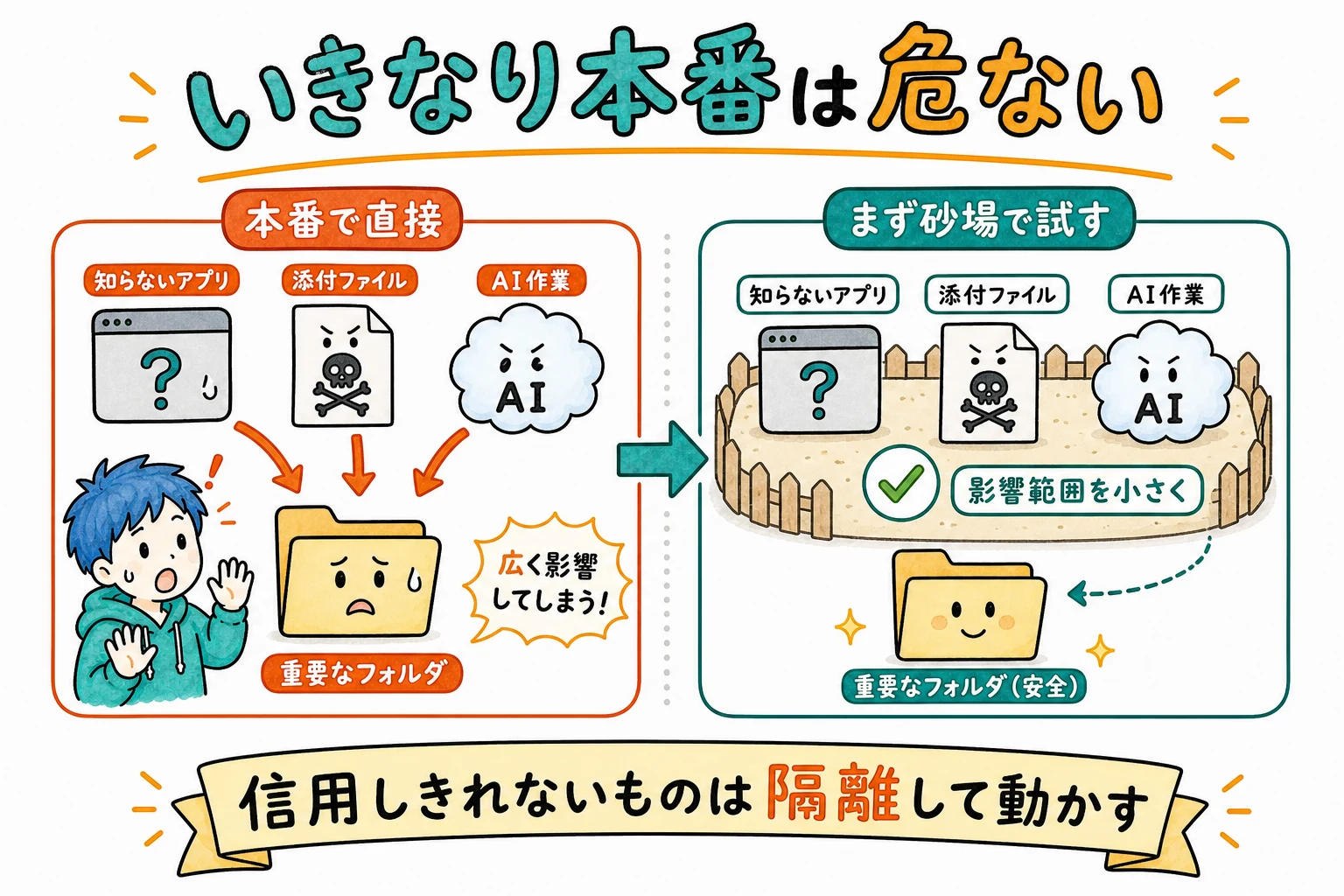 信用しきれないものを試すとき