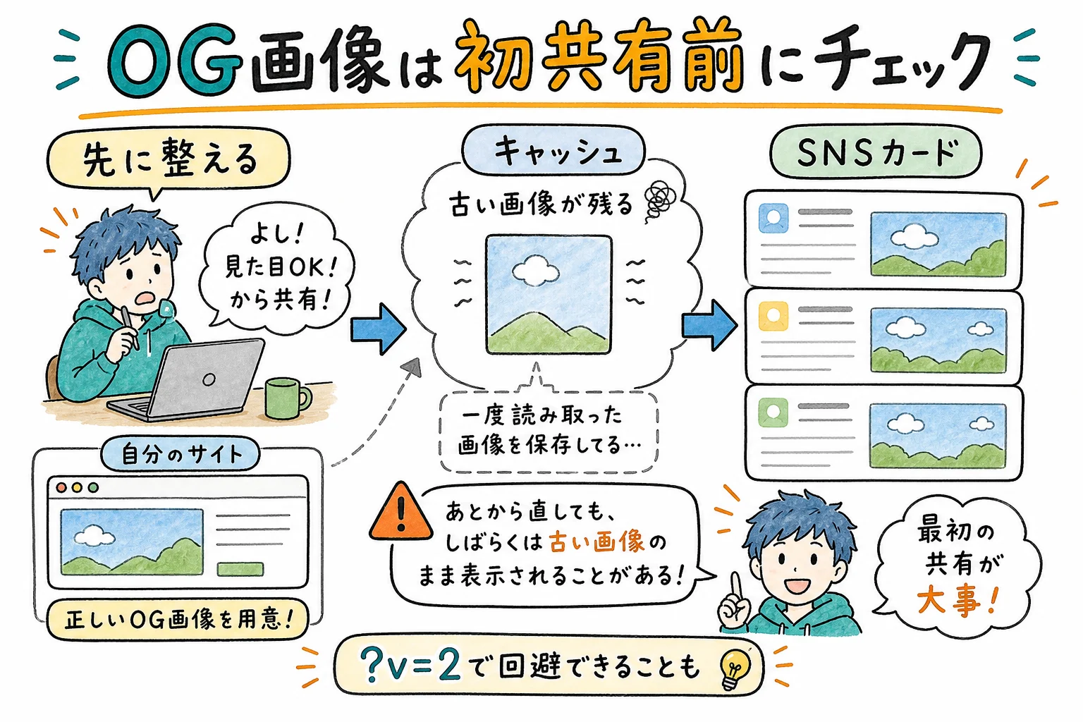 SNS別 OG画像のキャッシュ事情